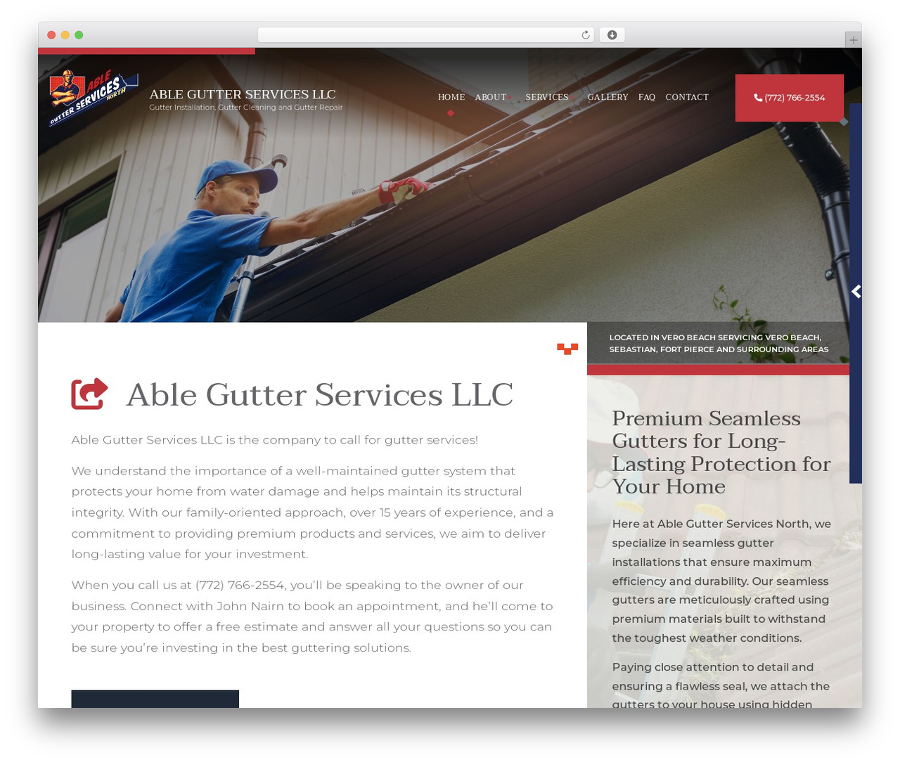UI14 - V8 WordPress theme - verobeachgutters.com