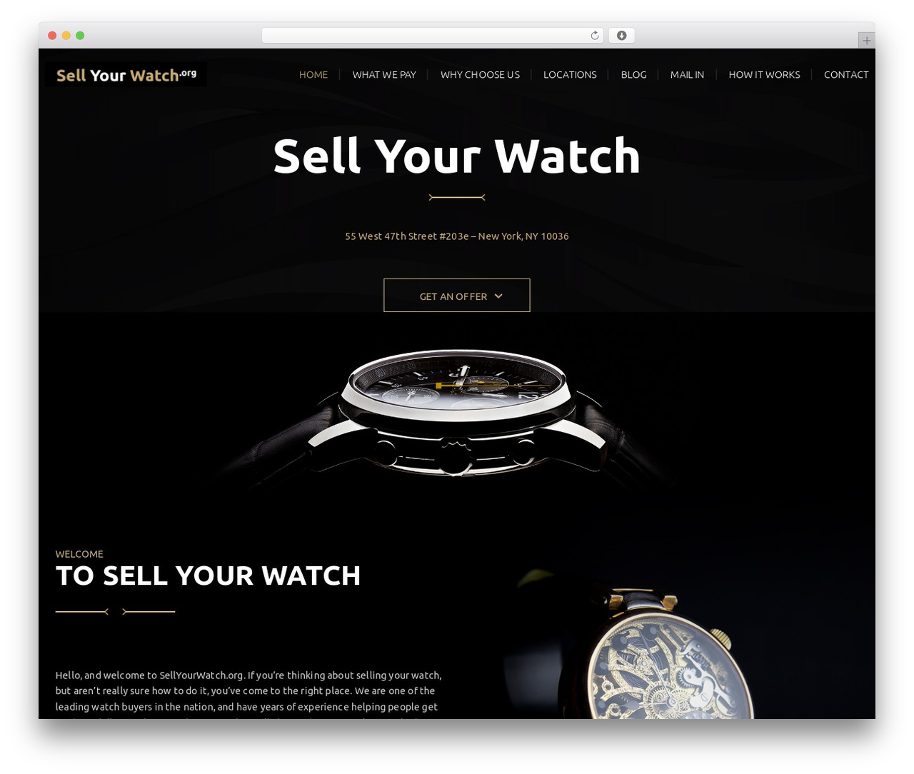Visual Composer Starter theme WordPress - sellyourwatch.org