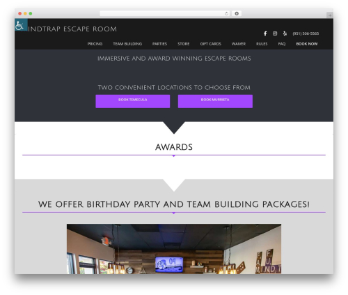 Boldgrid editor WordPress plugin - mindtrapescaperoom.com