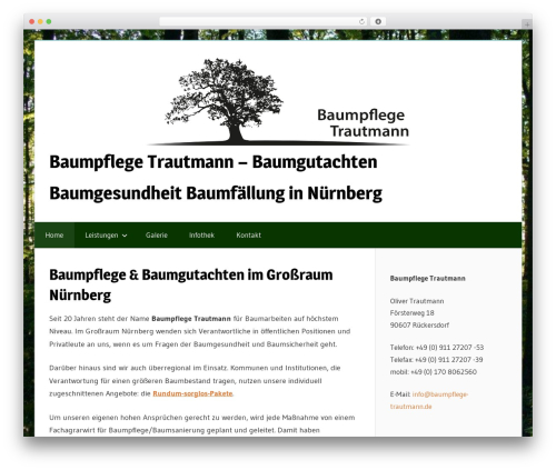 Wellington pro WordPress plugin - baumpflege-trautmann.de
