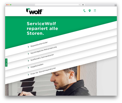 Wolf WordPress theme - servicewolf.ch
