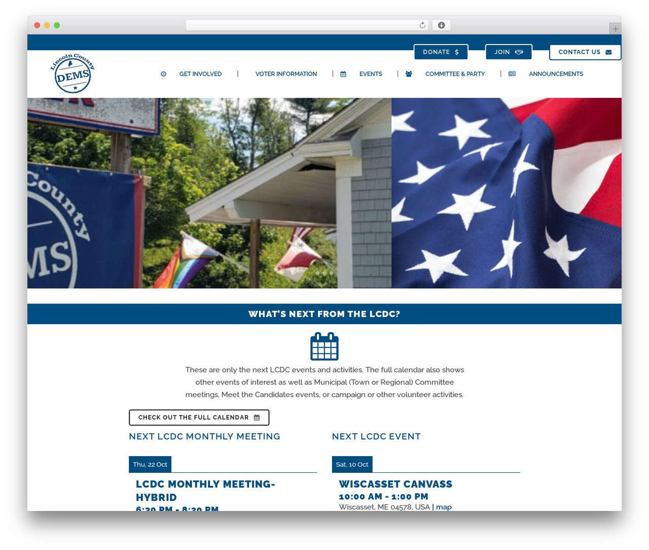 WordPress theme Bridge - lincolncountydemocrats.com