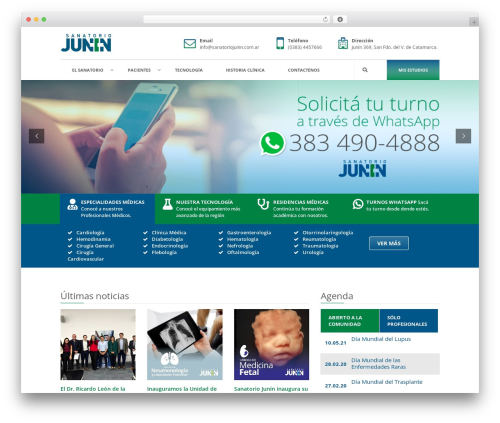WordPress theme Care - sanatoriojunin.com.ar