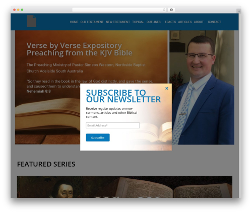 WordPress theme Visual Composer Starter - baptistexpositor.com