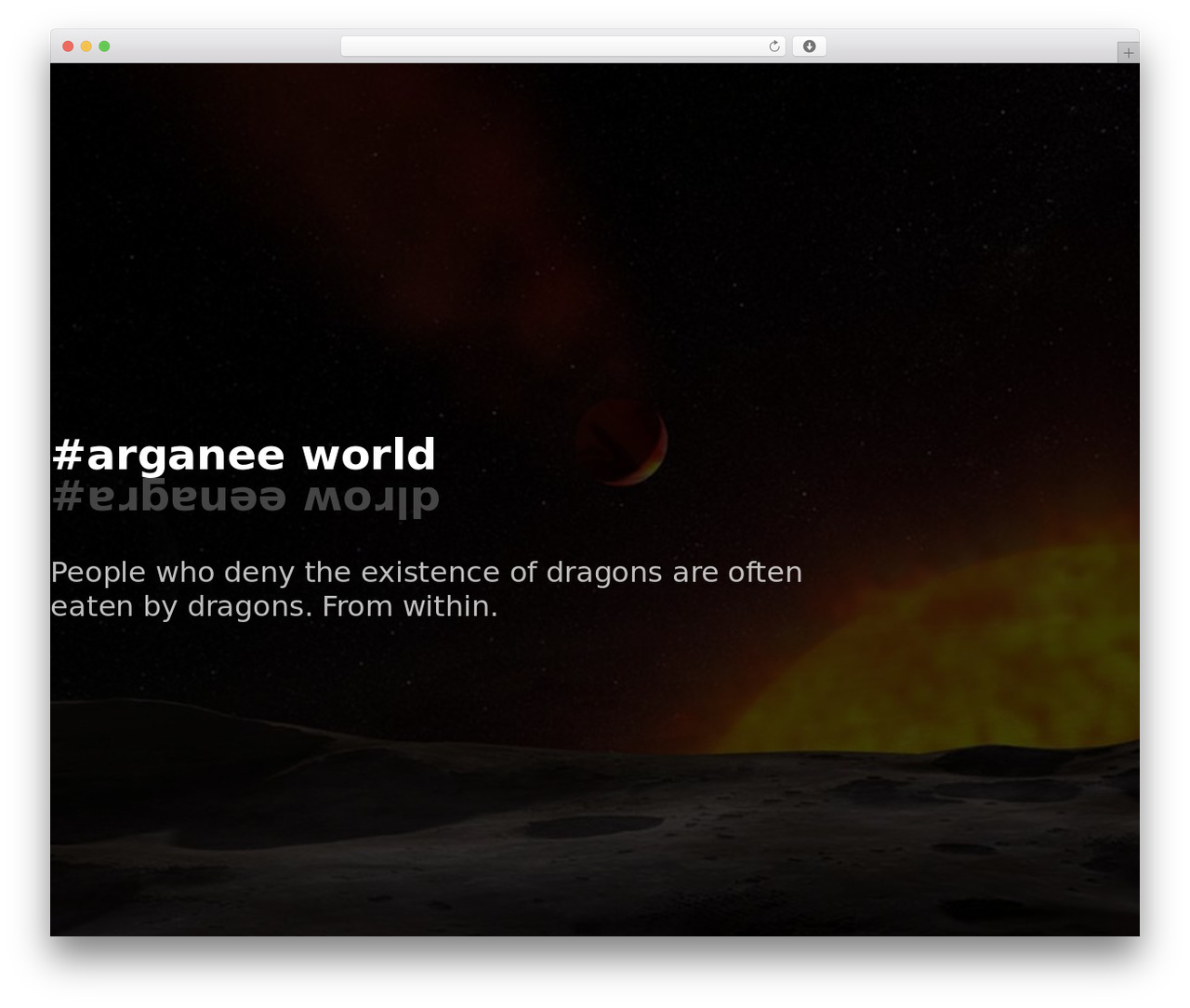 WordPress theme Arganee World - arganee.world