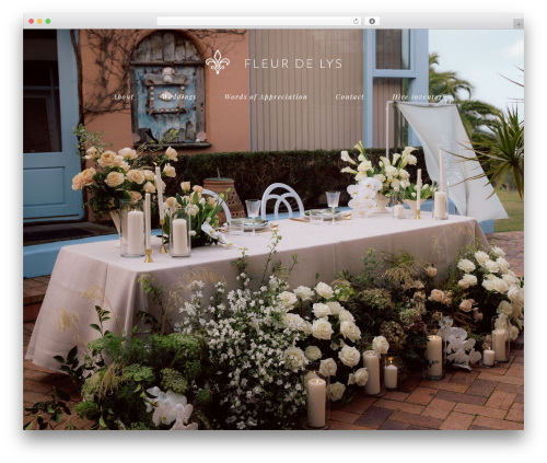 WordPress theme Fleur De Lys - fleurdelysflowers.com.au