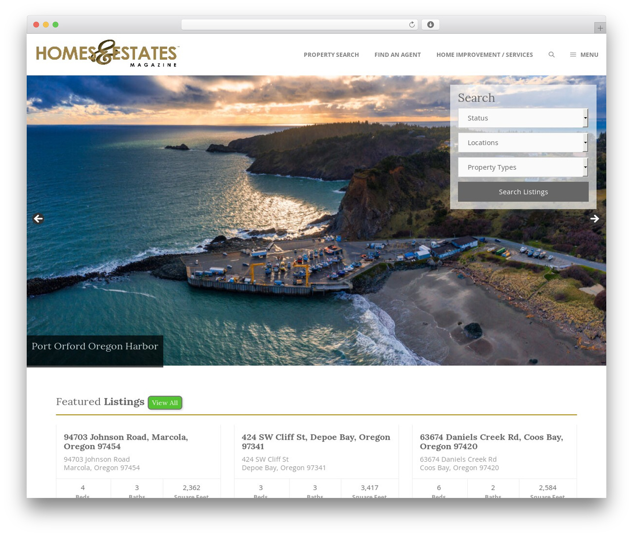 WordPress theme GeneratePress - homesandestatesmag.com