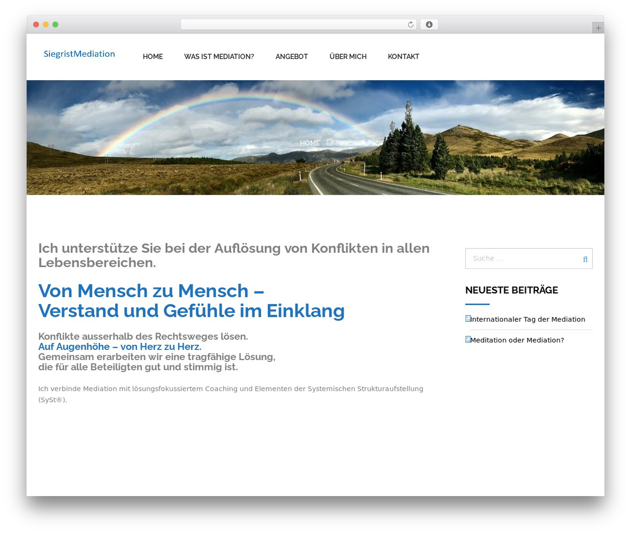 WordPress theme Hexo Lite - siegristmediation.ch