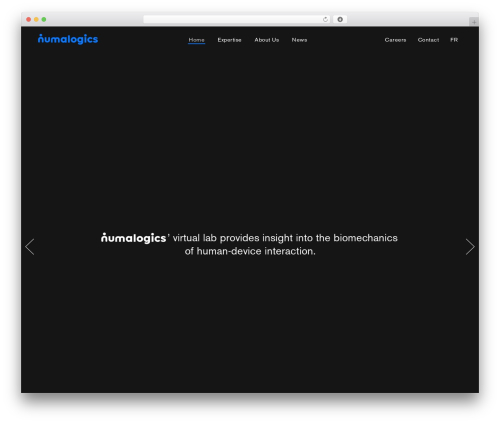 WordPress theme Numalogics - numalogics.com
