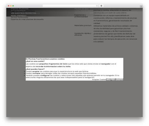 WordPress theme Orbitta - piscinasfuerteventura.com