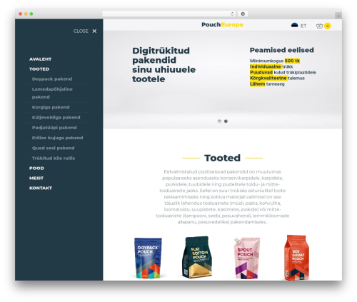 WordPress theme PicoStrap5 Child Base - poucheurope.ee