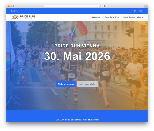 WordPress theme Pride Run Vienna - priderunvienna.com