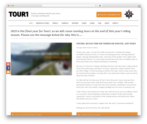 WordPress theme Redboat Design - tour1.com