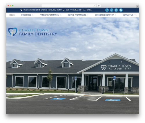 WordPress website theme Hello Elementor - charlestownfamilydentistry.com