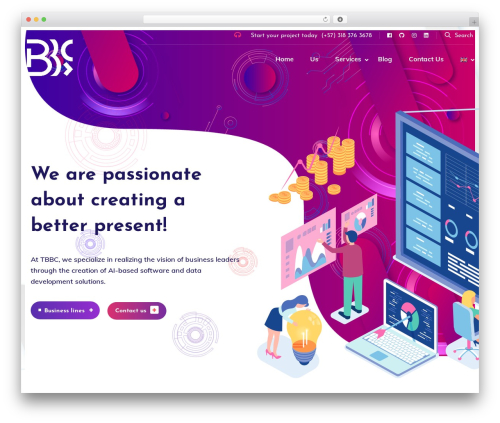 WordPress website theme Naxly - thebitbang.company WordPress website theme Naxly - thebitbang.company