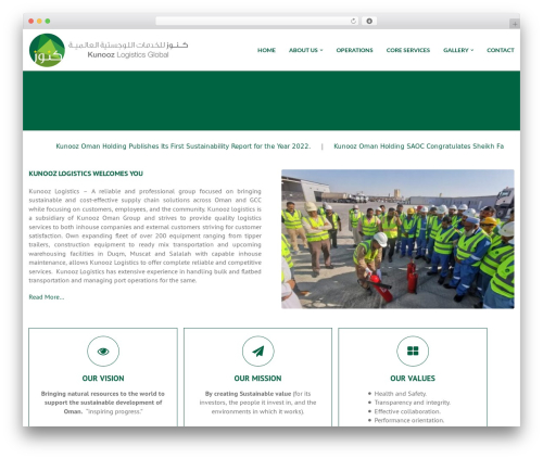 Basix WordPress theme - kunoozlogistics.com