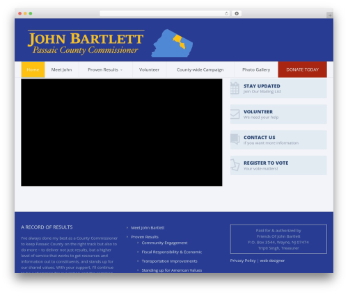 Candidate WordPress theme - johnbartlett.com