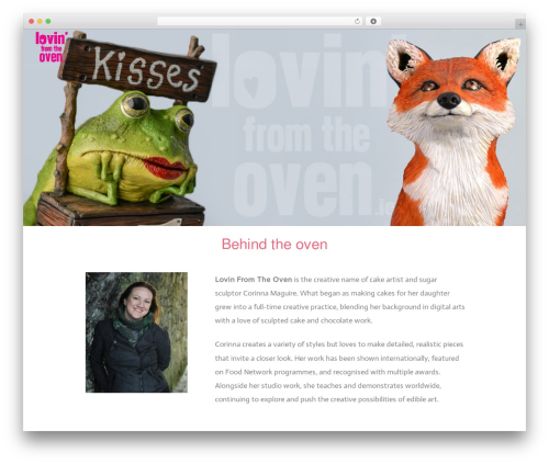 Create WordPress theme - lovinfromtheoven.ie