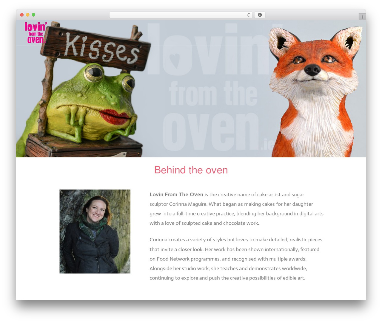 Create WordPress theme - lovinfromtheoven.ie