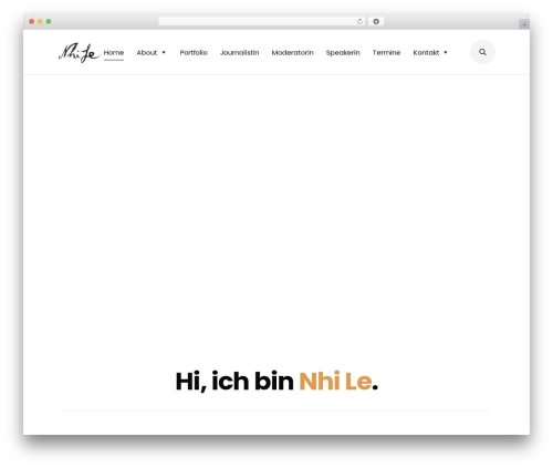 Diffusal WordPress page theme - nhi-le.de