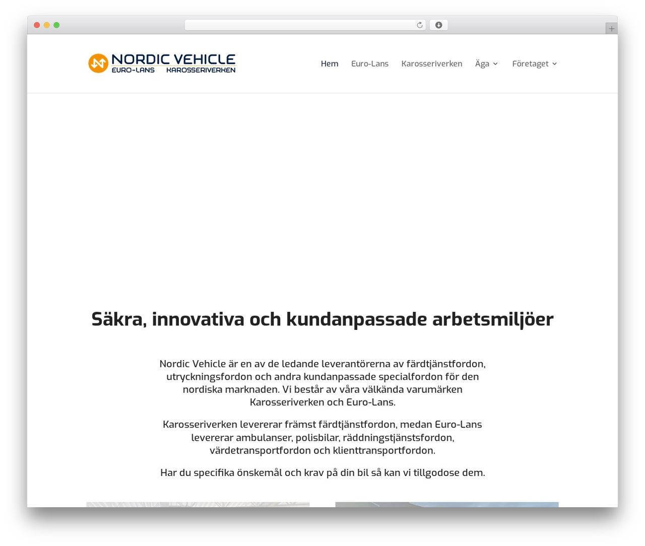 Eurolans theme WordPress - nordicvehicle.se