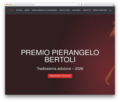 Divi theme WordPress - premiopierangelobertoli.it