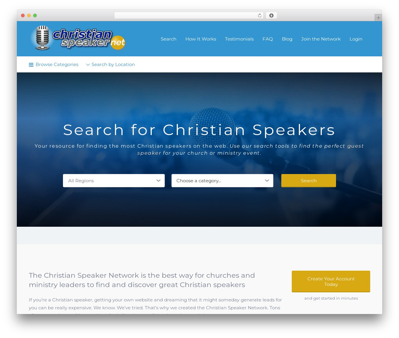 Listify WordPress website theme - christianspeaker.net