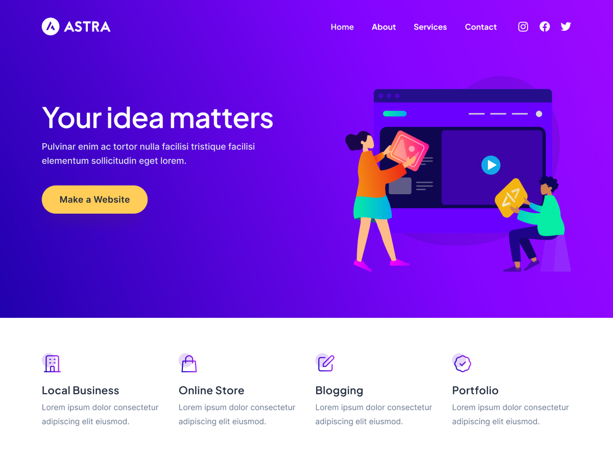 Rock Run Relax WordPress portfolio theme by Rock Run Relax