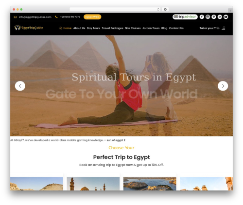 Setsail tours WordPress plugin - egypttripguides.com