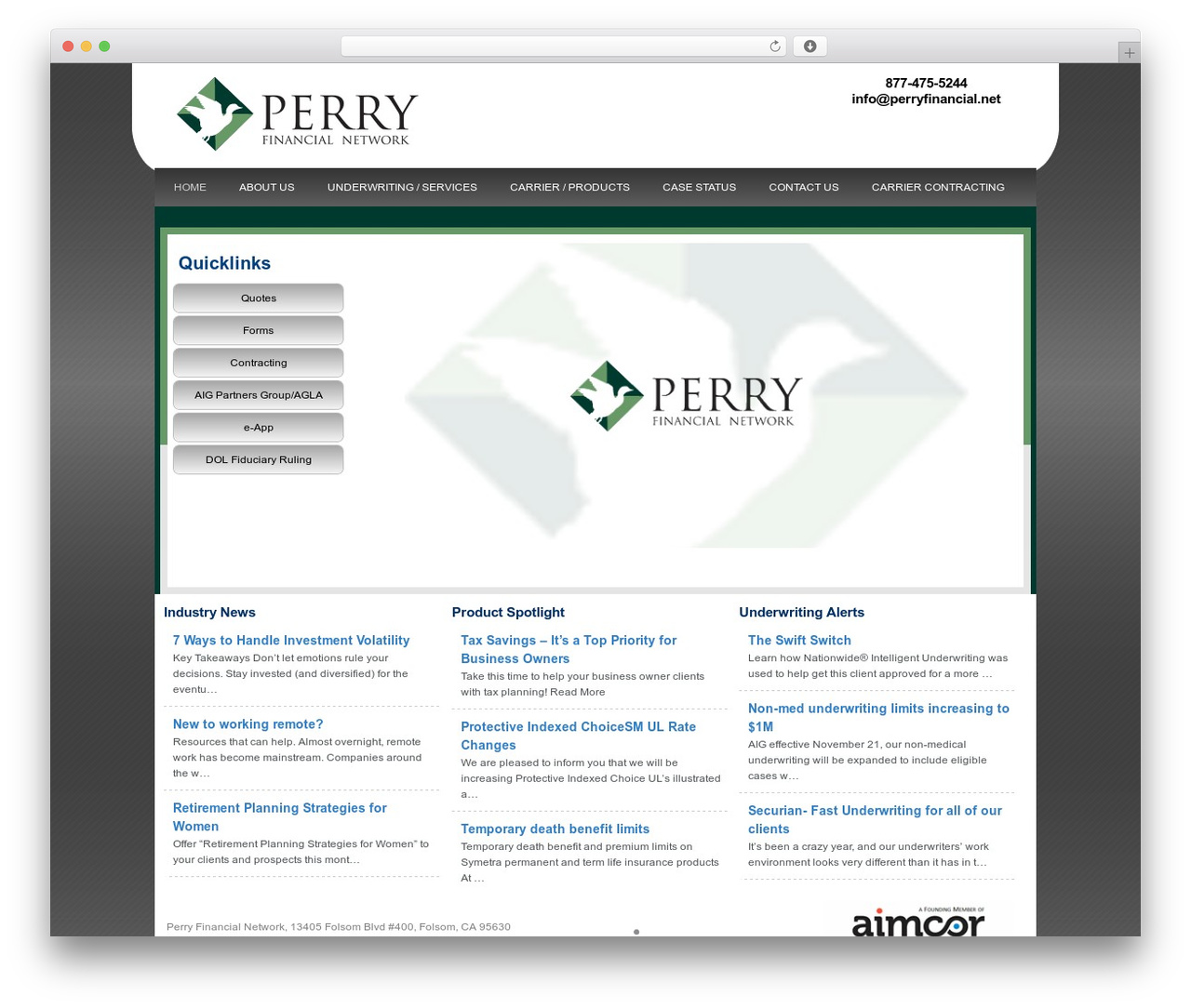 template5 WordPress theme - perryfinancial.net