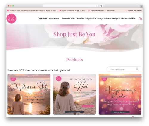 Thrive Theme Builder theme WordPress - shop.justbeyou.nl