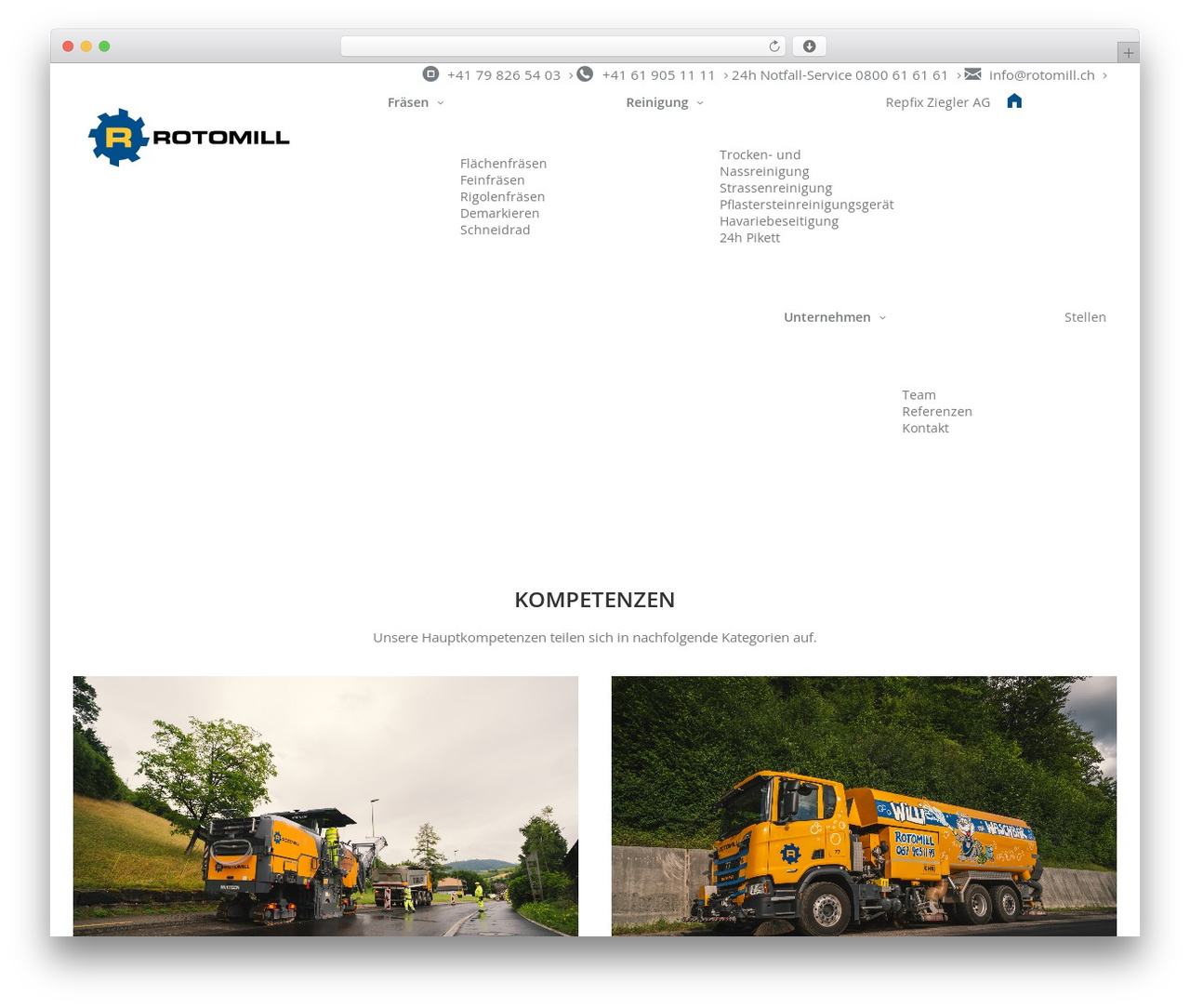 Rotomill AG WordPress theme design - rotomill.ch Rotomill AG WordPress theme design - rotomill.ch