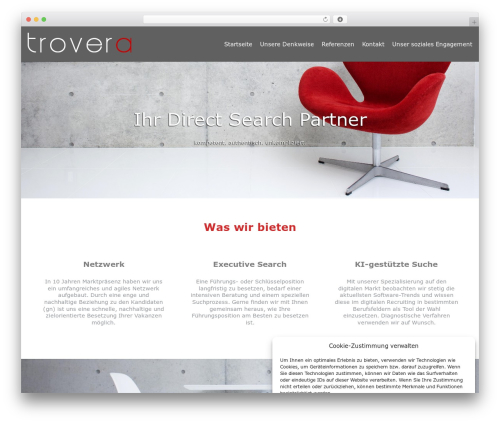 WordPress theme Jobify - trovera.de