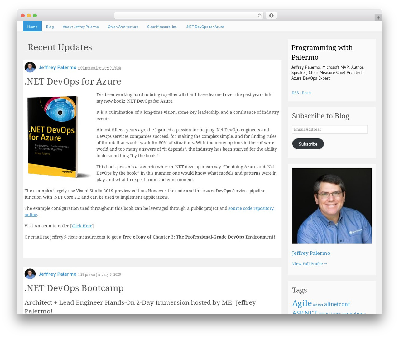 WordPress theme P2 - jeffreypalermo.com