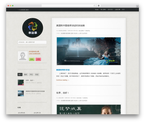 WordPress theme Premium Pixels - aclove.net