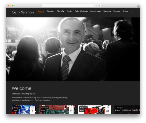 WordPress theme The7 - garyyershon.com