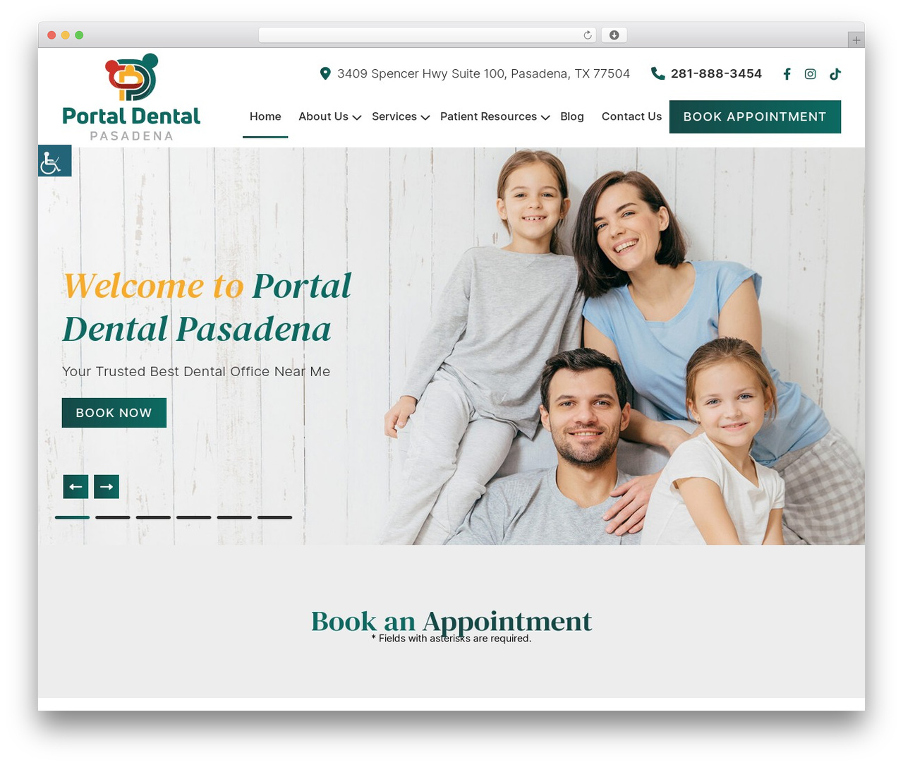 WordPress theme Theme 41 - portaldentalpasadena.com