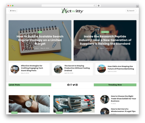 Bone WordPress theme - actwitty.com