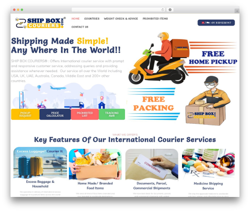 Bosa WordPress theme - shipboxcouriers.com Bosa WordPress theme - shipboxcouriers.com