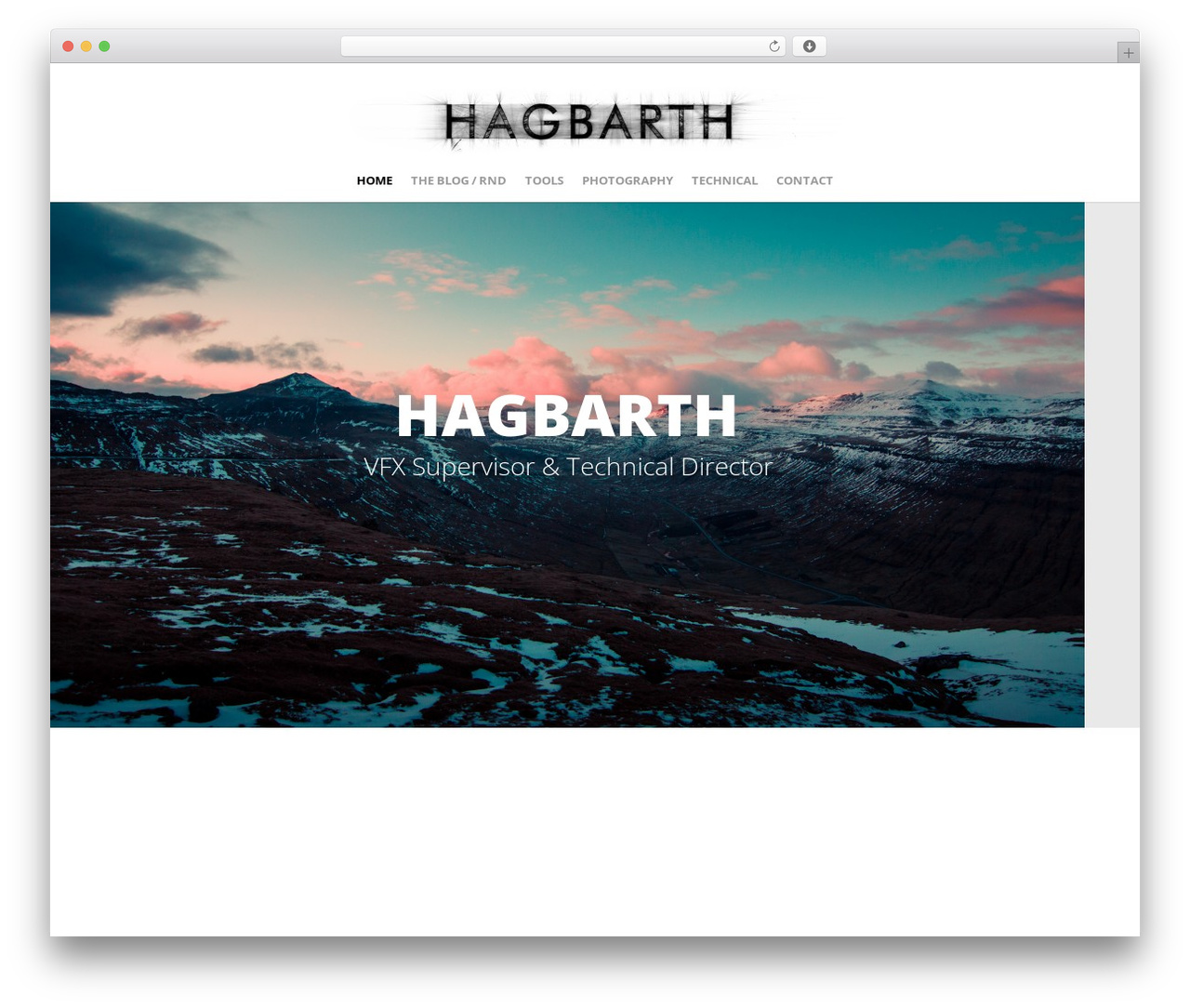 Create personal WordPress theme - hagbarth.net
