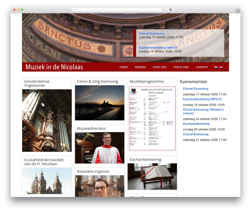 Divi WordPress theme - muziekindenicolaas.nl