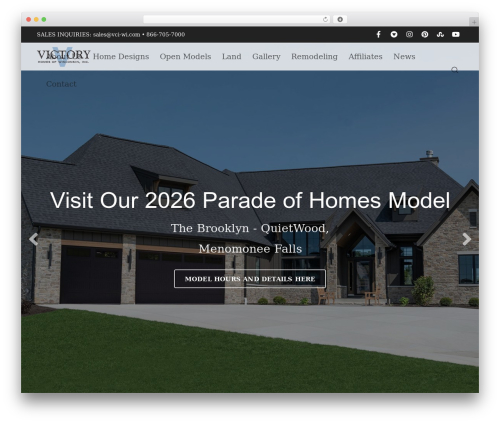 Engage WordPress theme - victoryhomesofwisconsin.com