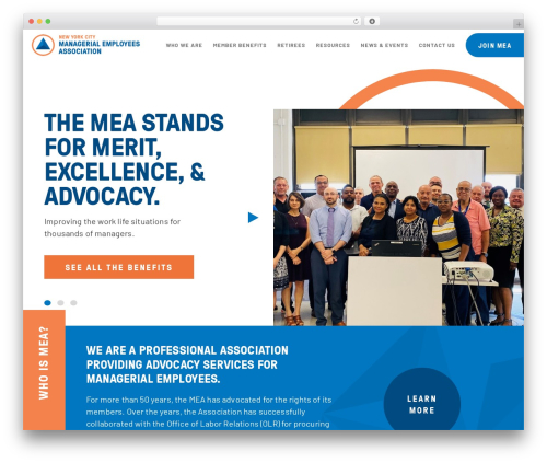 MEA WordPress theme - nycmea.org