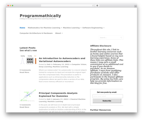 Simpleton theme WordPress - programmathically.com