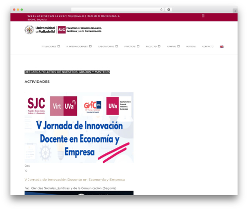 Theme WordPress EduPro - sjc.uva.es