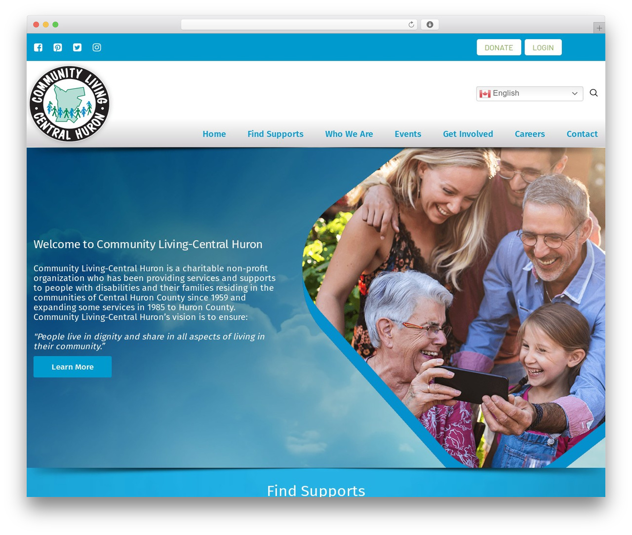 WordPress theme Envolve - clch.ca