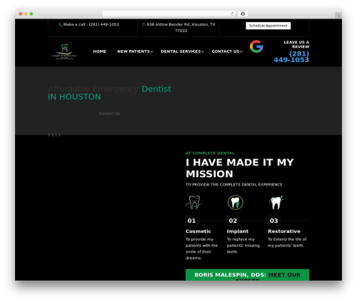 WordPress theme Divi - completedental.org
