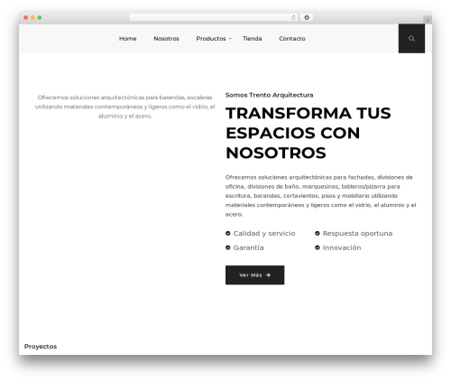 WordPress theme Oraxis - trentoarquitectura.com.co
