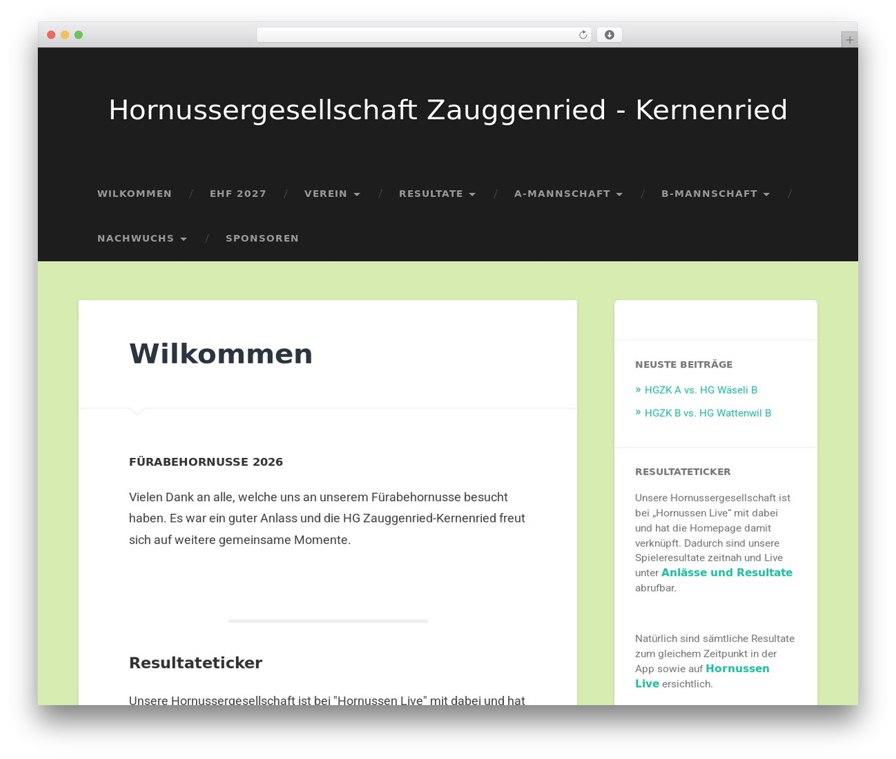 Baskerville WordPress theme - hgzk.ch