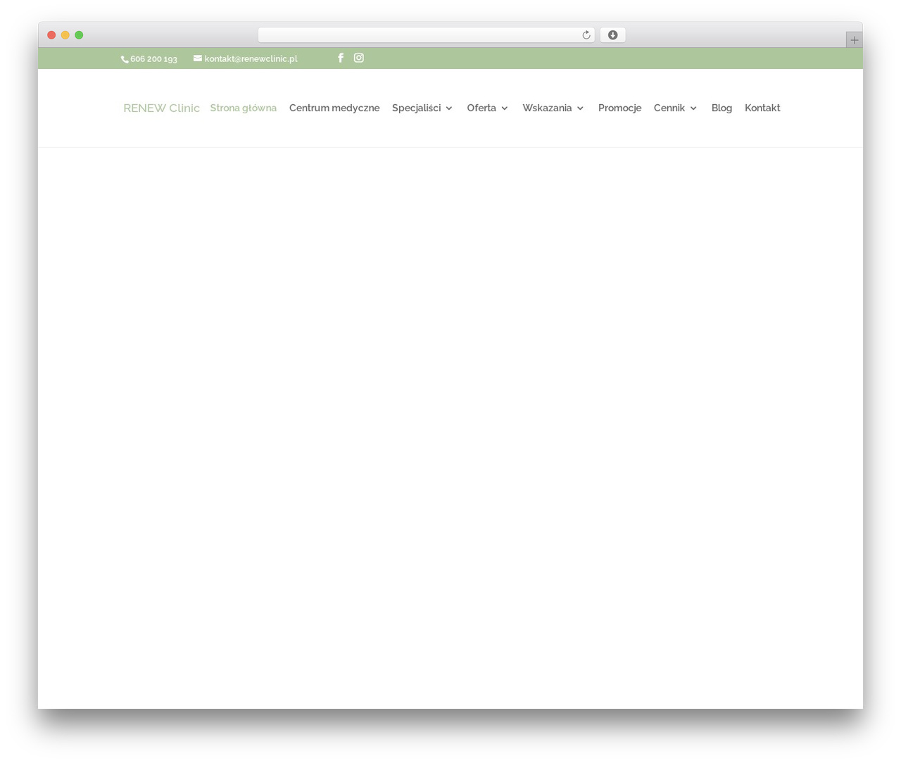 Divi WordPress theme - renewclinic.pl